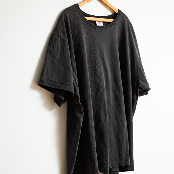 Vintage 90's Hanes Her Way Faded Black T-shirt 2X - Picture 3 of 7